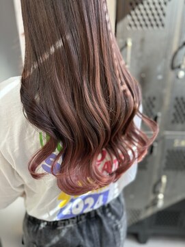 ヴァイス 渋谷店(VAICE) 《こっそりカラー》裾カラー カシスピンク