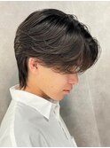 センターパートニュアンスパーマ韓国カルマパーマコンマヘア