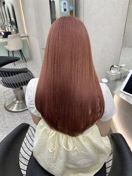 ロンド マーレ 天神大名店(Lond mare) ピンクブラウン/暖色カラー/カシスピンク/韓国ヘア/顔周りカット