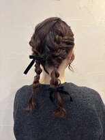 グロウ 丸の内(GLOW)&nbsp;編み込みアレンジ