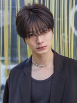 シティ(CITY) 小久保styleフェザーパーマグレーブルーカラー刈り上げショート