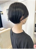 福山市Caary小顔似合わせショートスタイル引き締め丸みショート