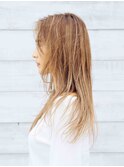 ウルフロングレイヤー/外国人風ハイライトカラー