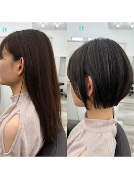 ムー(muu) 丸みショートボブ【高崎/高崎問屋駅/井野】