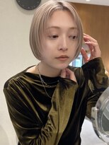 ヤイエ 青山店(yiye)&nbsp;マッシュショート丸みショートボブくびれショート金髪ショート