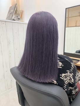 ワク 藤沢店(waku) パープル　ブリーチ　トリートメント