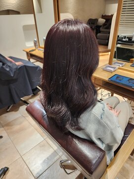 アルメリア 池袋(Arumeria) ボルドー　ワインレッド　20代30代髪質改善　大人キレイ