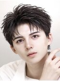 MEN’S HAIR/波巻きツイストスパイラル/リバースセンターパート