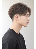 ショコラブラウンの軽やかメンズローフェード