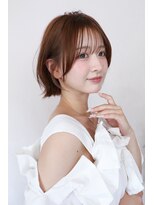 イルウィ(irwi)&nbsp;【門前仲町】トレンド　レイヤーボブ　透明感ブラウンカラー