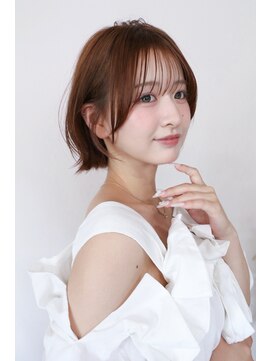 イルウィ(irwi) 【門前仲町】トレンド　レイヤーボブ　透明感ブラウンカラー