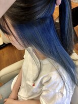 ラウンジ ヘアアンドグルーミング(Lounge HAIR&GROOMING) めっちゃ綺麗なインナーブルー