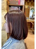 ピンクブラウン♪ボブ【グランアージュ錦糸町北口店】