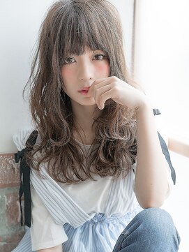 ロエル 牛久(Loel) 束感ワイドバング×ナチュ可愛ウェーブ