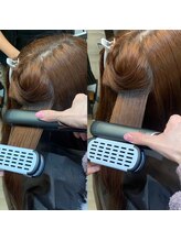 ツインブラシを使ってのアイロン技術にもこだわりが有ります！