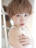 マロンベージュひし形シルエット/ハンサムショート#吉祥寺