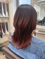 ウィスプヘアー(wisp HAIR) #赤味カラー #ウルフスタイル #大宮