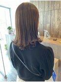 ◇ミディアムストレートスタイル パツンミディアムボブ