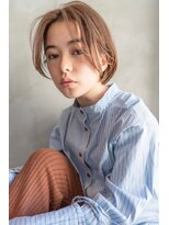 オースティン 登戸向ケ丘遊園(AUSTIN)&nbsp;大人かわいい前髪セシルカットココアブラウンフリンジウェーブ