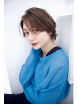 グランアージュ 船橋南口店(grandage)&nbsp;前髪なしショート/斜めバング/グレーベージュ/船橋