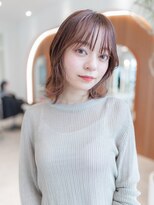 大人かわいいショコラアッシュ/ふんわりカール