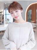 大人かわいいショコラアッシュ/ヘルシースタイル/ふんわりカール
