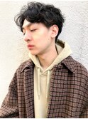 メンズパーマ/センターパート/韓国/清澄白河/住吉