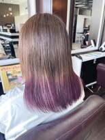 ラボア(La'BOA)&nbsp;裾カラー　ピンクパープル