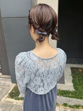 キュー(que) ツインお団子アレンジ