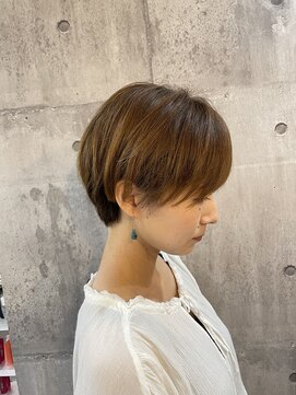 アムレヘアー(amule hair) 【amule hair】ふんわりマッシュショートボブ/30代/40代/50代