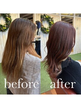 スミカ(sumica) #ピンクカラー #インナーベージュ #春カラー