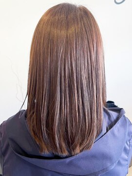 レポヘアー(Repos hair) 20代30代40代髪質改善カラーショコラブラウン艶感ロブヘアー