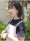 サラッとまとまるボブヘアスタイル