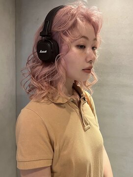 ペレ 梅田(PELE) 前髪/アンブレラカラー/こなれミディ/イメチェン/ウェーブパーマ