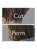 デジタルパーマ+カット 9400