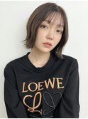 軽めボブ×シースルーバング