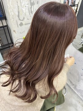 サル(saru) #ピンクベージュ × #レイヤーカット