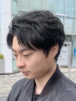 オーガニック アトリエ 大宮(organic+atelier)&nbsp;フェザーパーマ風アップバングショート/マッシュ/清潔感