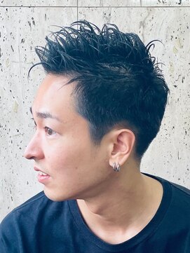 理容 鮎川 ソフトアイロンパーマ