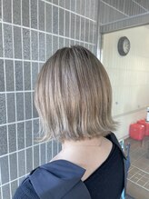 アーサス ヘアー デザイン 水戸店(Ursus hair Design by HEADLIGHT) 切りっぱなしボブ★ラベンダーミルクティーホワイトグレージュ
