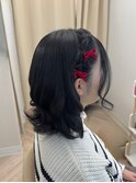 編み込みカチューシャアレンジ♪