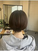 ショートボブ×8レベルナチュラルブラウン