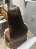 【縮毛矯正でつるつるサラサラなヘアスタイル】