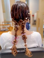 フォーエス(4S)&nbsp;編み下ろしツイン　～お出かけヘアアレンジ～