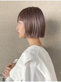 簡単スタイリング伸ばしかけヘア小顔ヘアブリーチなしカラー