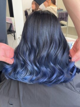 アライブ ハラジュク(ALIVE harajuku) 【Rikuto限定】バレイヤージュ　シャドールーツ　エンドカラー