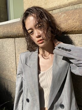 レブ 神戸三宮(LEB) ミディアムボブ×ハイライト【LEB神戸三宮】