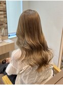 ヘーゼルベージュ佐賀カラーハイトーングレージュレイヤーボブ