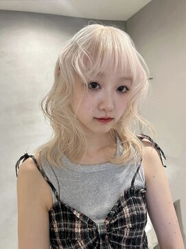 ペレ アネックス 大阪梅田茶屋町店(PELE ANNEX) くびれヘア/アプリコットオレンジ/夏のヘアアレンジ/梅田