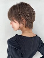 ギークス(GEEKS)&nbsp;【GEEKS渋谷】チャコールグレー/ハイライト/秋ヘア/ショートボブ